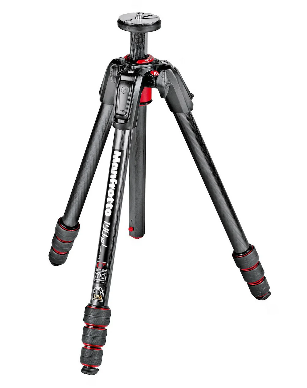 Manfrotto 190 Go! Carbon Fiber 4 Section Tripod with Twist Locks