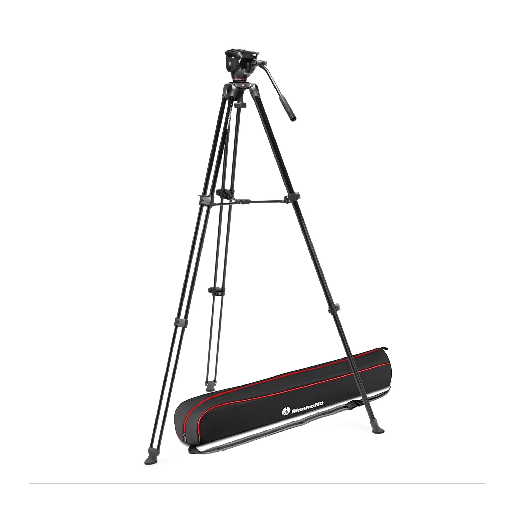 Manfrotto MVK500XAM Tripod System with 500X Fluid Head for Cameras (Black) - Image 3