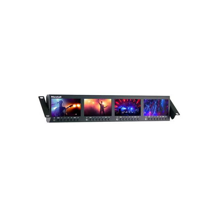 Marshall Electronics ML-454-V3 Quad 4.5-Inch Rackmount Monitor with 3G-SDI, HDMI - Image 3