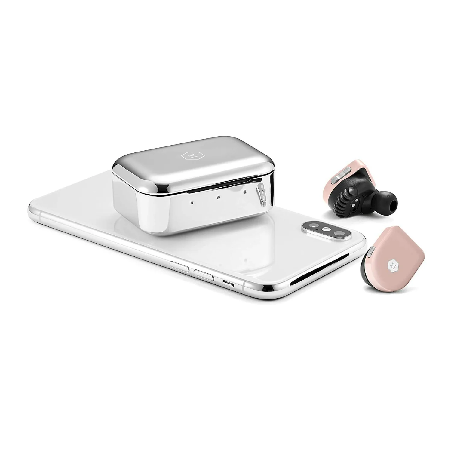 Master & Dynamic MW07 True Wireless In-Ear Noise Isolating Earbuds (Pink Coral) - Image 4