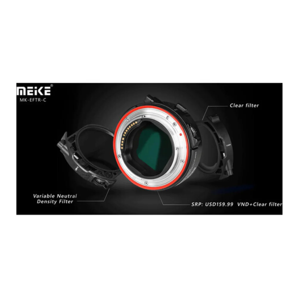 Meike Drop-In Filter Mount Adapter EF to EOS-R with Variable ND Filter - Image 7