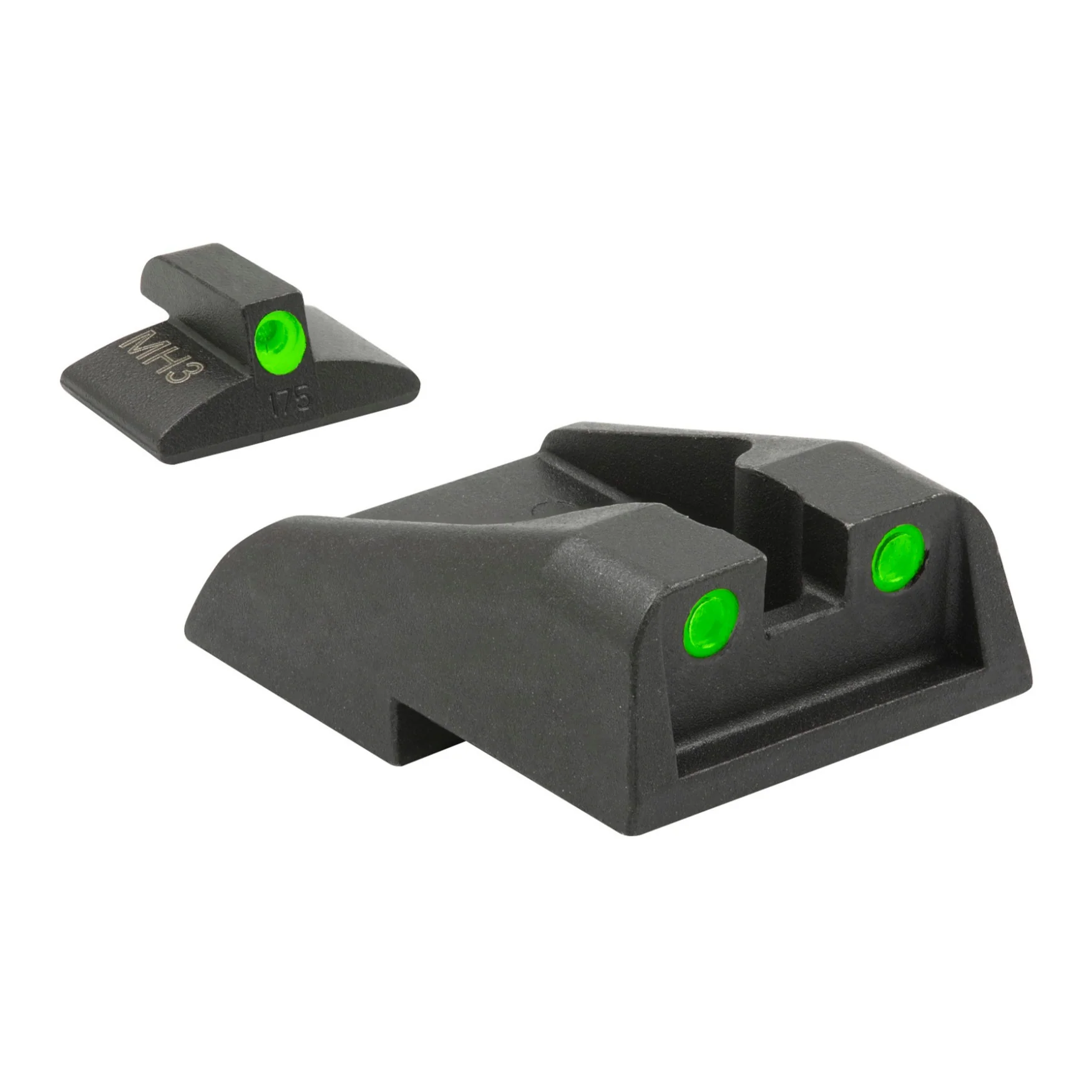 Meprolight ML 19593 Tru-Dot Fixed Night Sight Set for IWI Jerico Models (After 2007, Green/Green) - Image 2