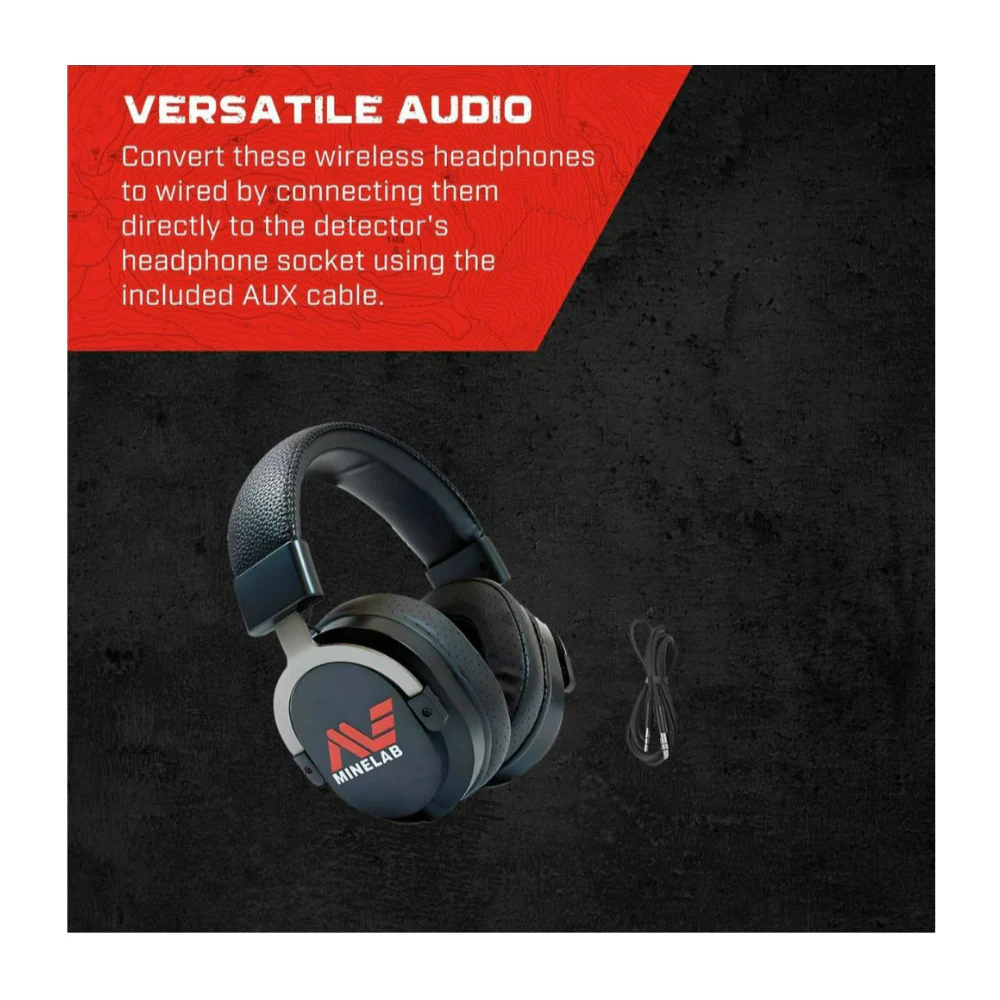 Minelab ML105 Wireless Analog Headphone for MANTICORE, EQUINOX 700, 900, and X-TERRA PRO (Black) - Image 3