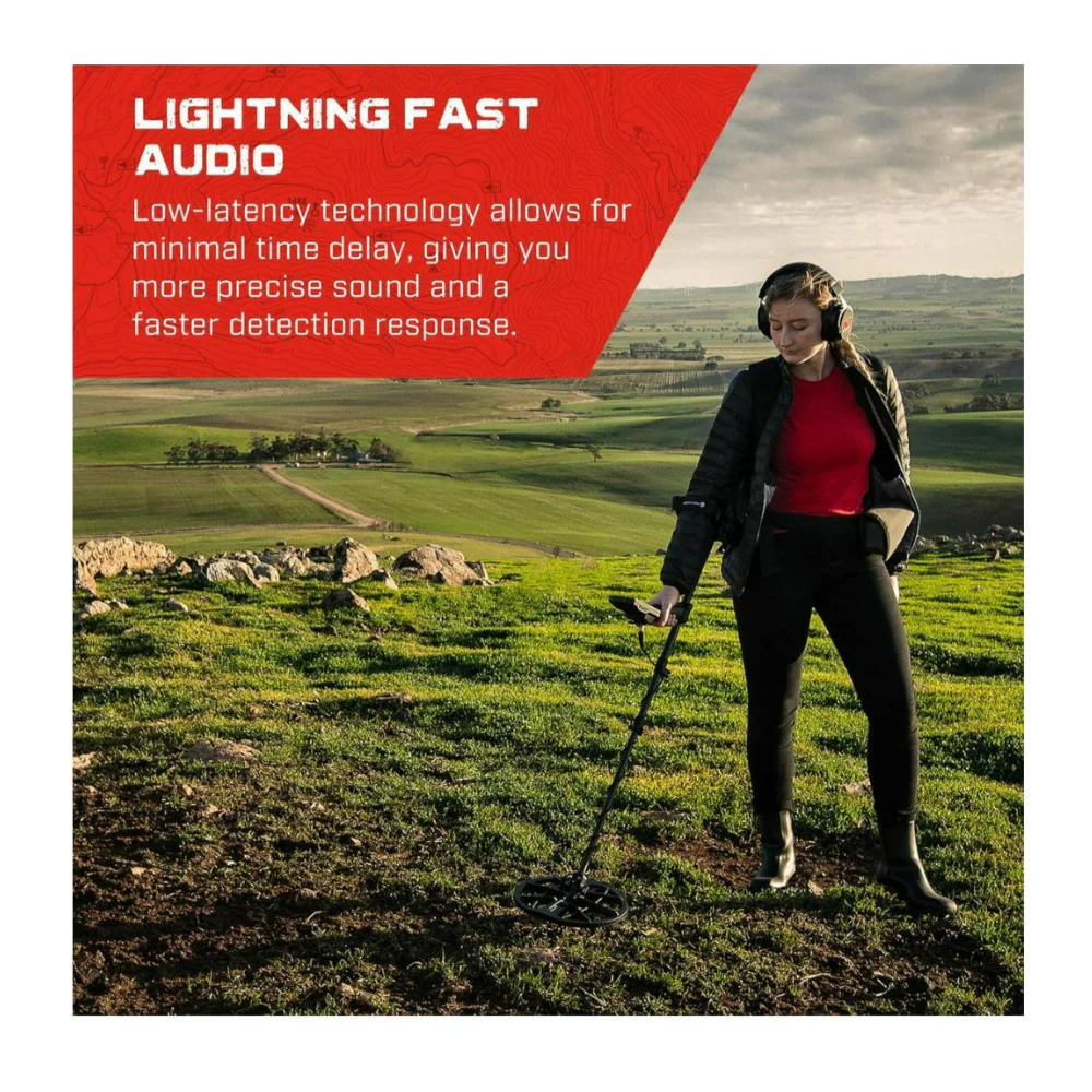 Minelab ML105 Wireless Analog Headphone for MANTICORE, EQUINOX 700, 900, and X-TERRA PRO (Black) - Image 4