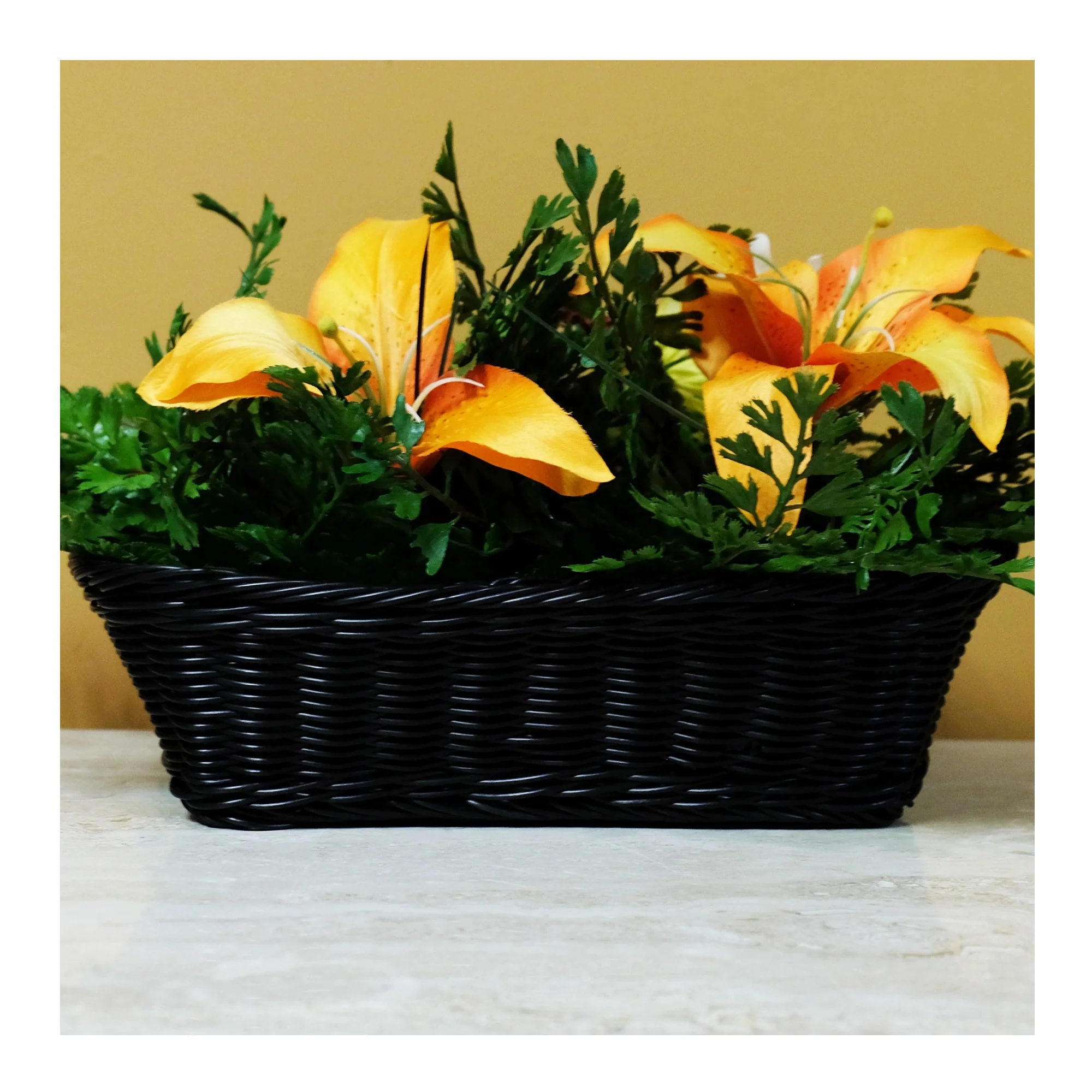 Mini Gadgets Bush Baby Faux Plant in Wicker Basket with Wi-Fi Hidden Camera - Image 3