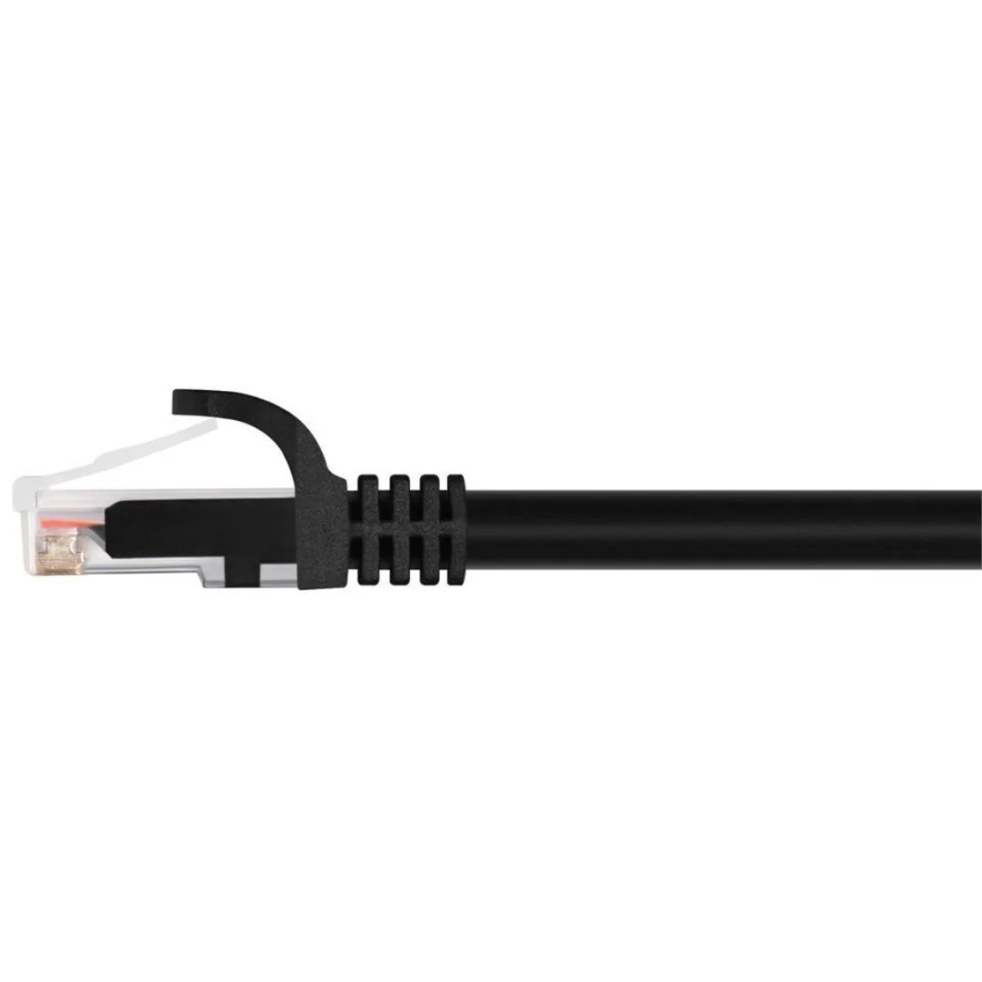 Monoprice Cat5e 10-Feet UTP, 24AWG, 350MHz, Pure Bare Copper, FLEXboot Ethernet Patch Cable (Black) - Image 3