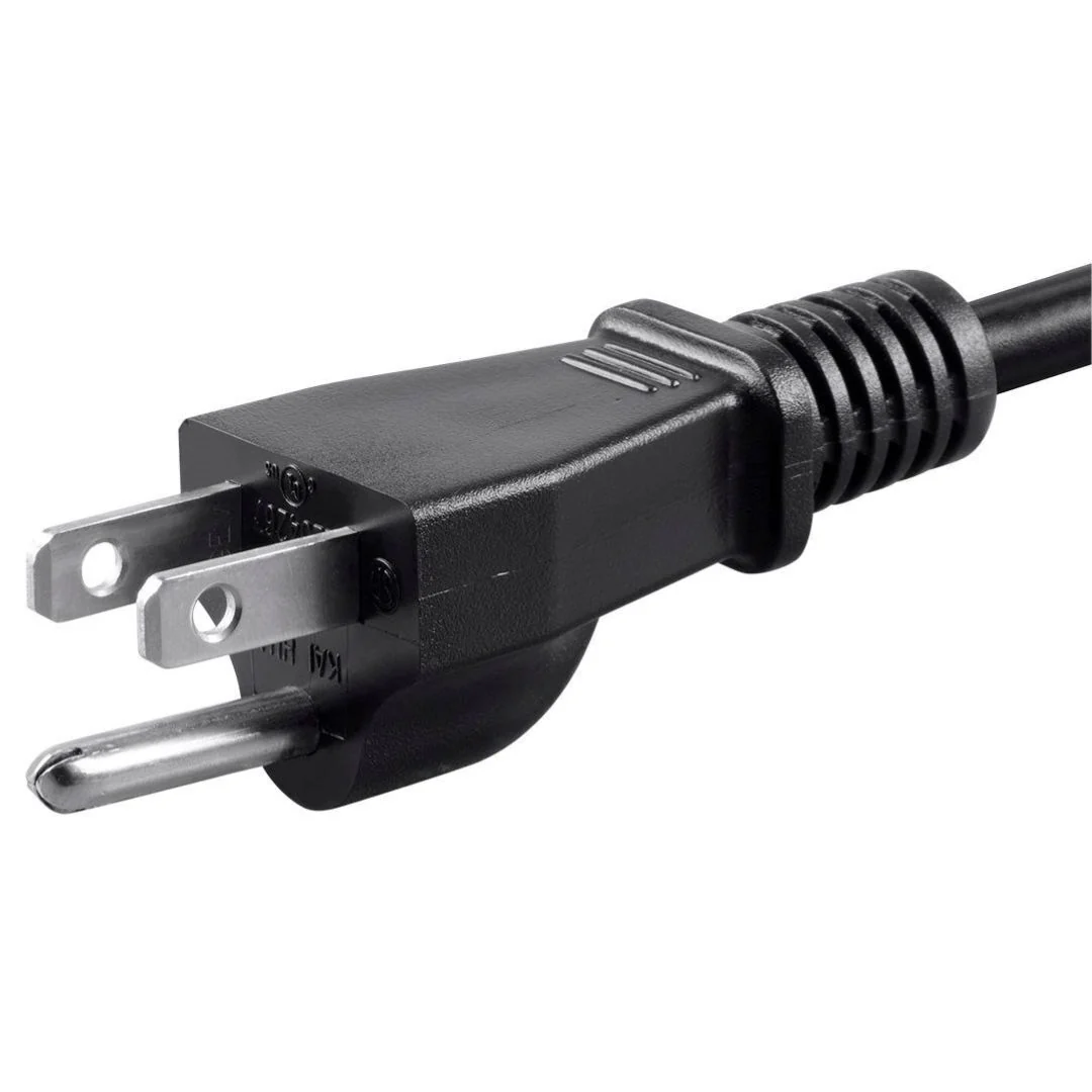 Monoprice 3-Prong 4-Feet 18AWG Power Cord with NEMA 5-15P to IEC 60320 C13 Connectors (Black) - Image 3
