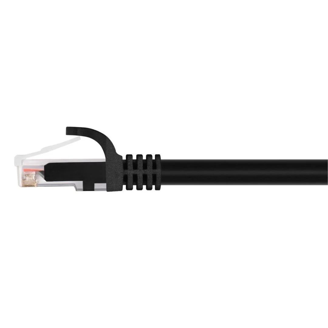 Monoprice Flexboot Series UTP Cat6 Ethernet Patch Cable with 24AWG and 550MHz (100-Feet, Black) - Image 3