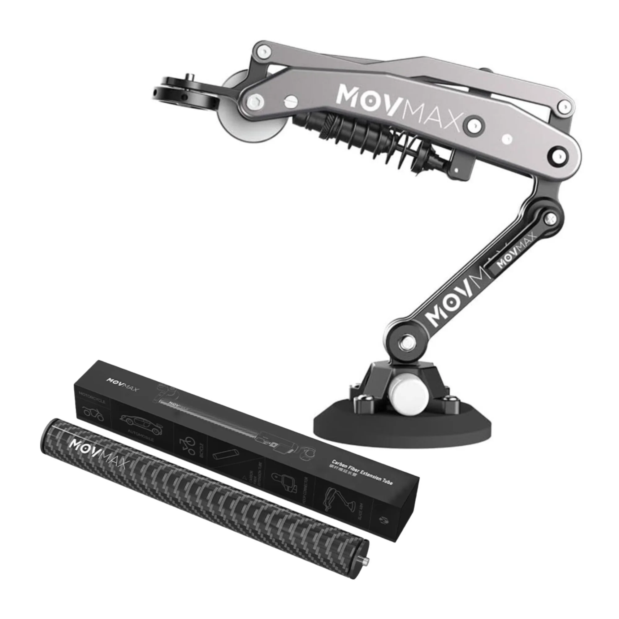 Movmax Blade Arm for DJI Pocket 3, Insta 360, and GoPro Cameras and Movmax Extension Tube Bundle