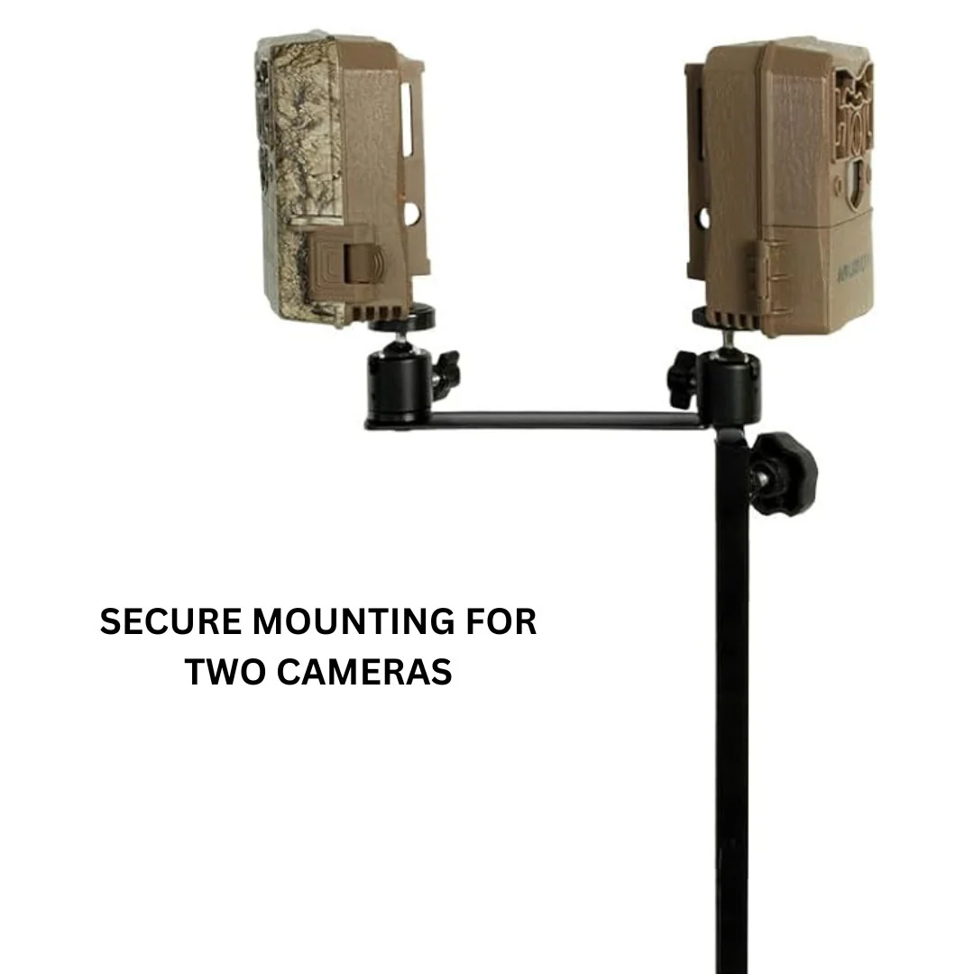 Muddy Dual Camera Ground Mount with Threaded Receiver (Black, 6-Pack) with 12 x Memory Card Bundle - Image 2