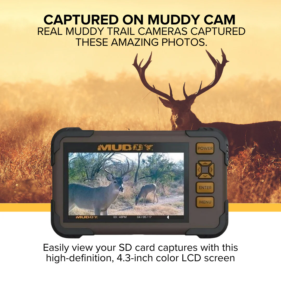 Muddy Dual Camera Ground Mount with Threaded Receiver (Black, 10-Pack) with SD Card Reader Bundle - Image 3