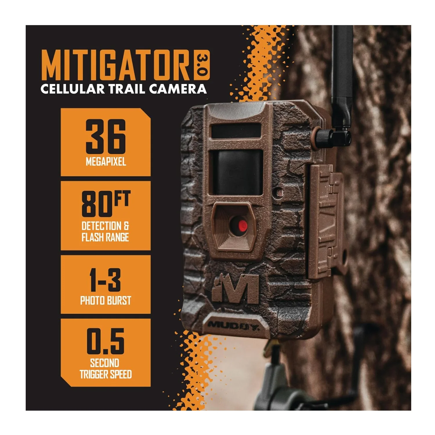 Muddy Outdoors Mitigator 3.0 Combo Cellular Trail Camera with Accessories Bundle - Image 2