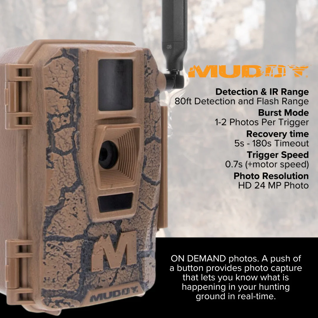 Muddy Mitigator Cellular 24MP Imaging Trail Camera with 0.7 Second Trigger Speed	(4-Pack) Bundle - Image 4