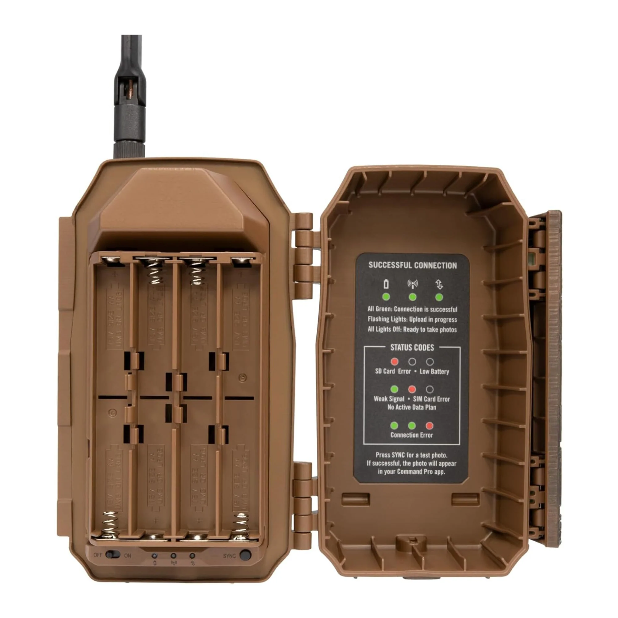 Muddy Trifecta 180 Cellular Trail Camera (Brown) with 32GB Memory Card and Card Reader - Image 5
