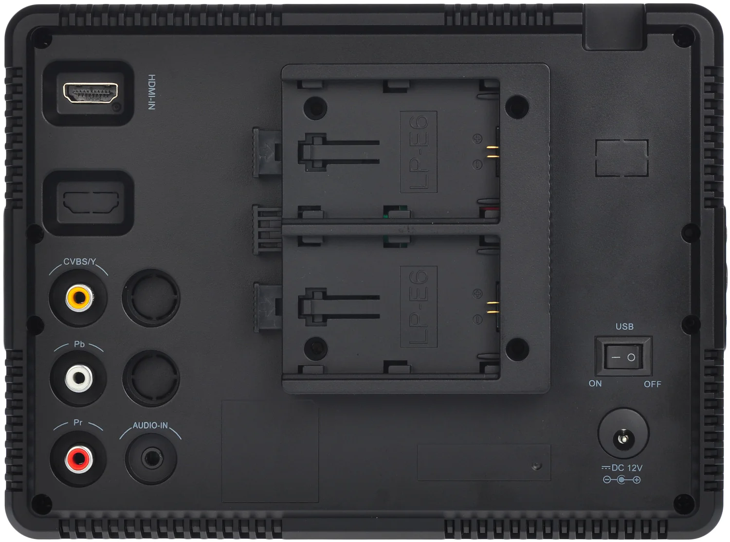 MustHD Canon LP-E6 Battery Plate for On-Camera Field Monitors (Not for M703) - Image 2
