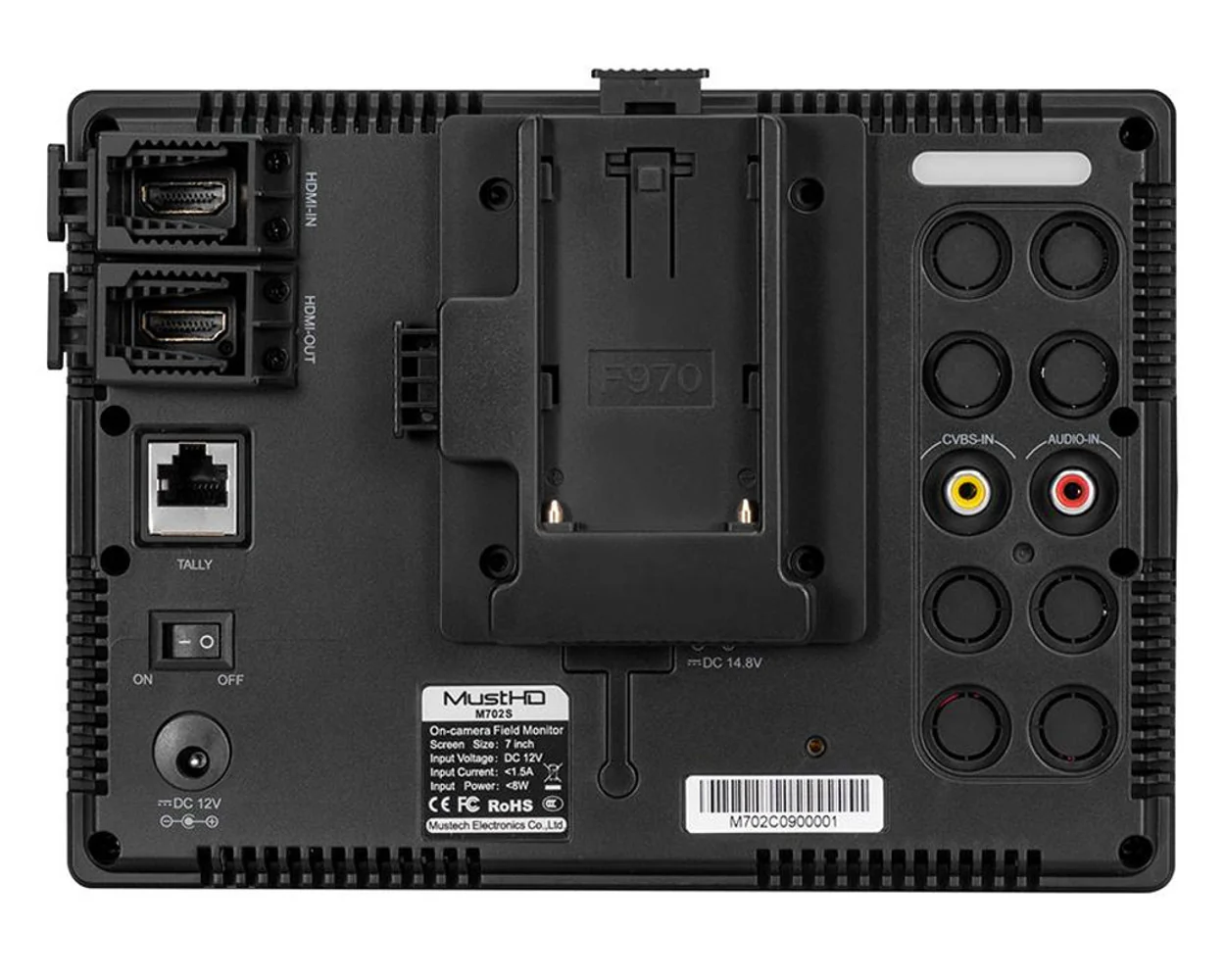 MustHD 7" 1920x1200 Full HD HDMI Field Monitor for Professional Videographers - Image 5