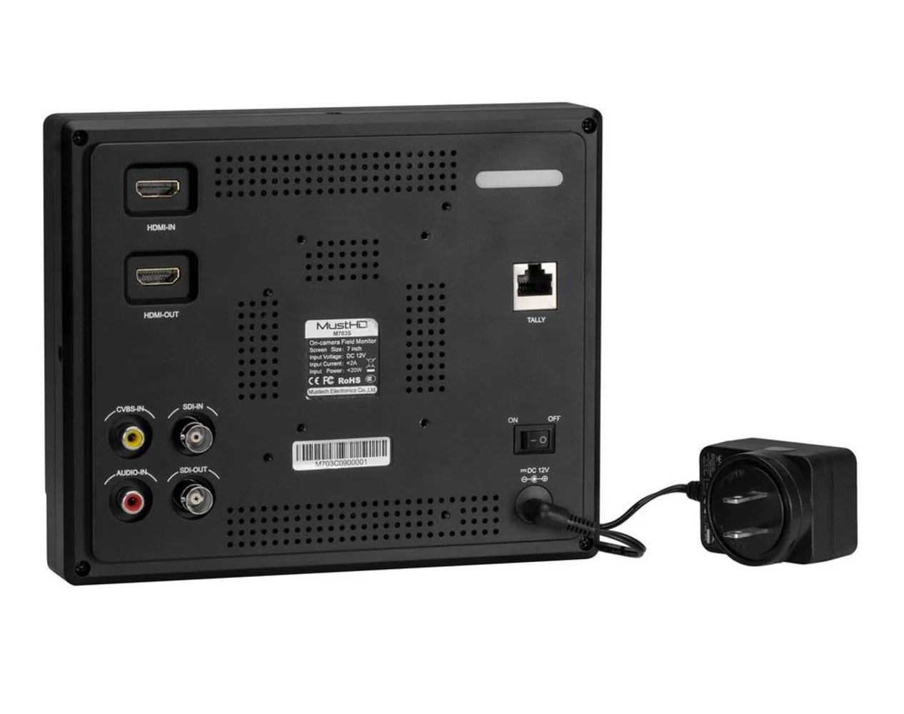 MustHD 7" Hyper-Brite 1920x1200 Monitor with 3G-SDI Input - Image 7
