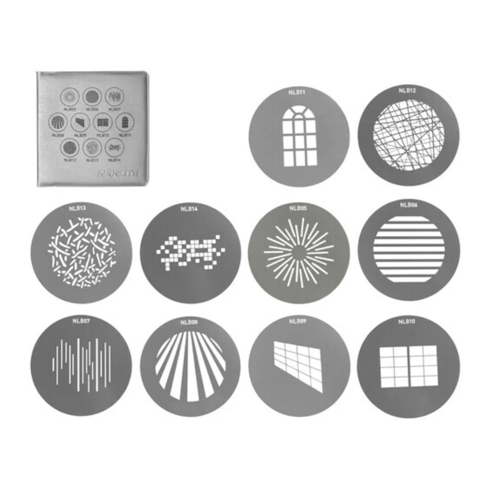 Nanlite BM Bowens Mount Projection Attachment Gobo Set 1 (10-Pack)
