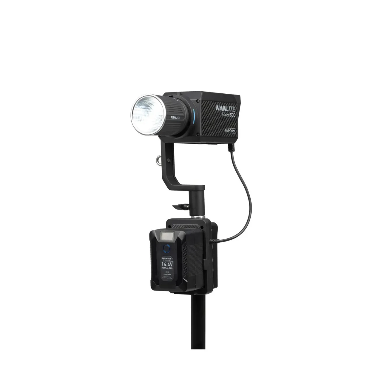 Nanlite V-Mount Battery Grip with DC Connector for Forza 60, FC-60B - Image 3