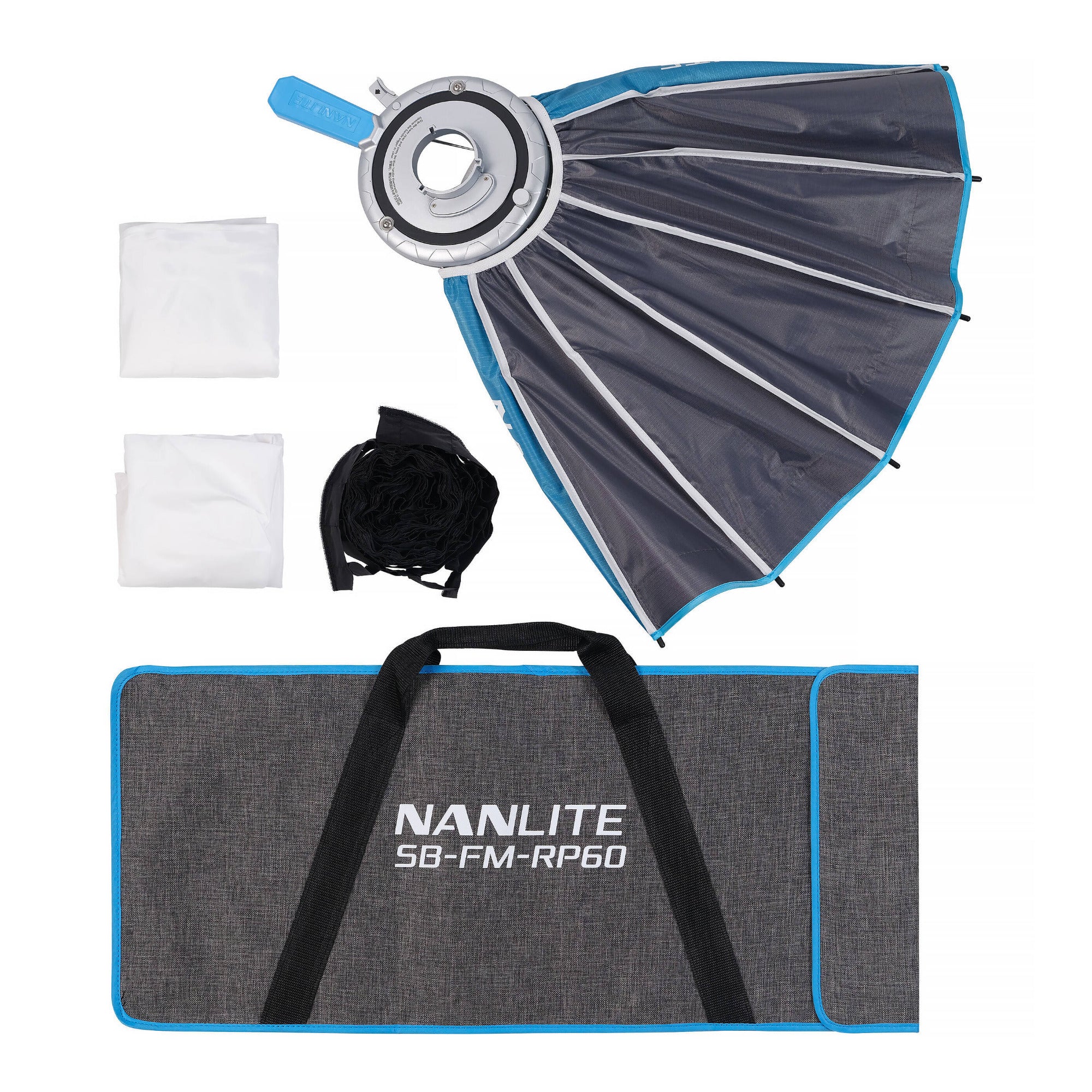 Nanlite FC120C RGB LED Spotlight with Rapid 60 FM Mount Softbox Bundle - Image 8