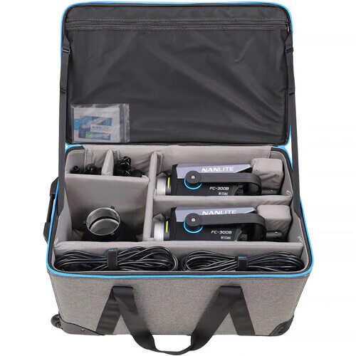 Nanlite FC-300B Bi-Color LED Spotlight 2-Light Kit with Rolling Case - Image 3