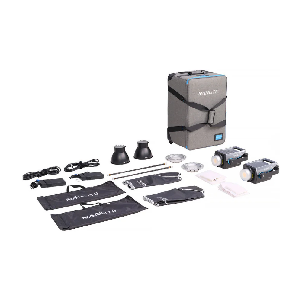Nanlite FC-300B Bi-Color LED Spotlight 2-Light Kit with Rolling Case - Image 8