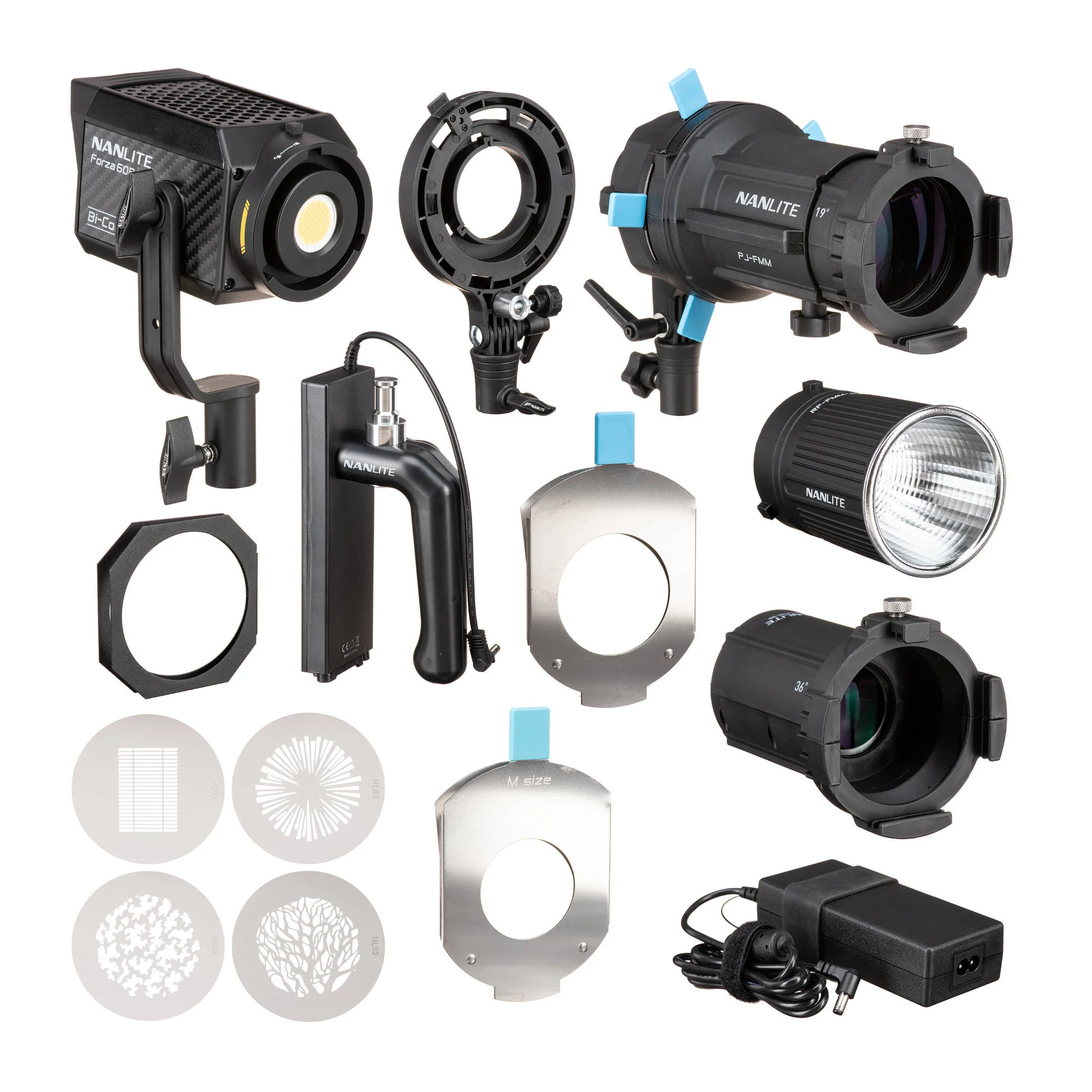 Nanlite Forza 60B II Bi-Color LED Monolight (Projection Kit)