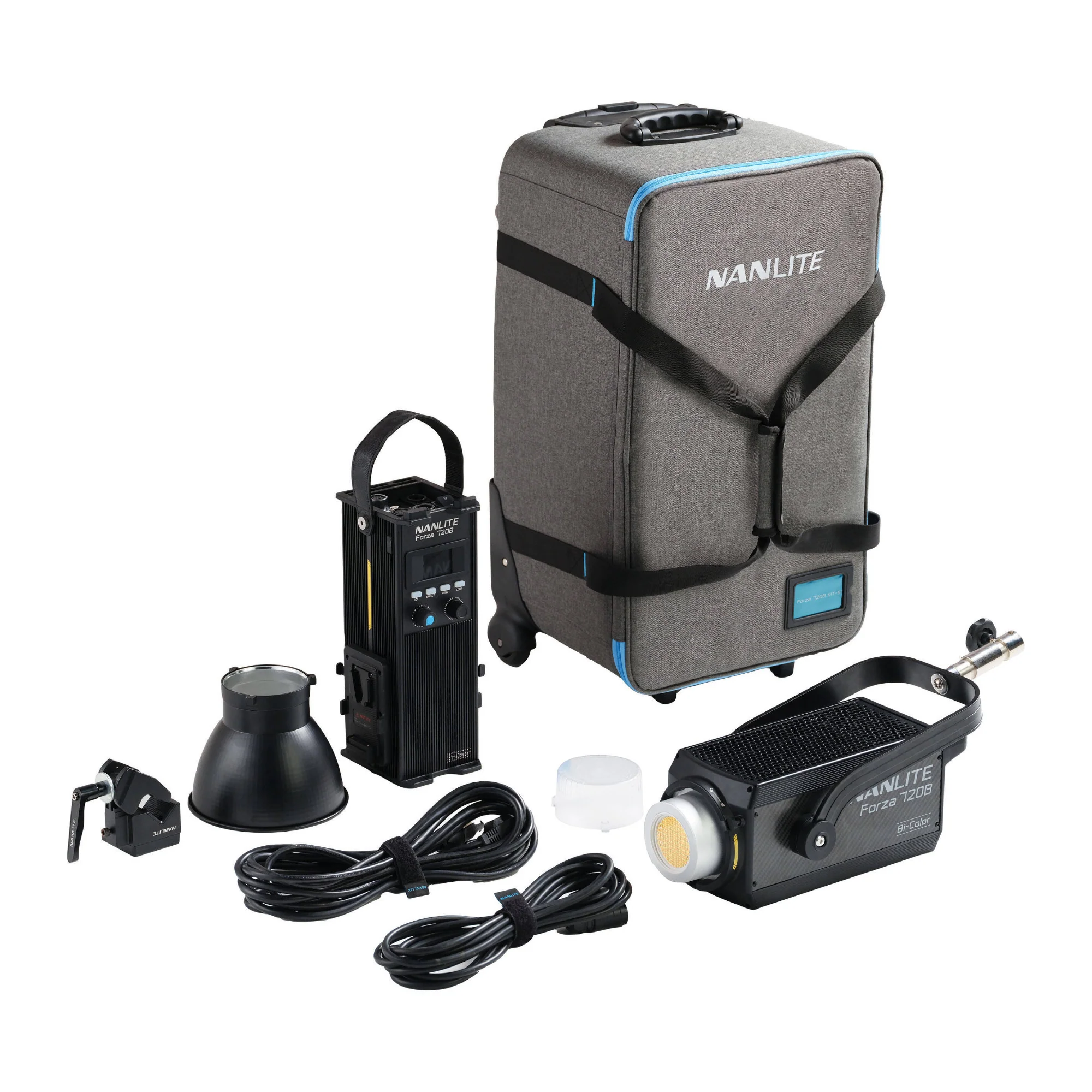 Nanlite Forza 720B Bi-Color LED Monolight with Rolling Case - Image 5
