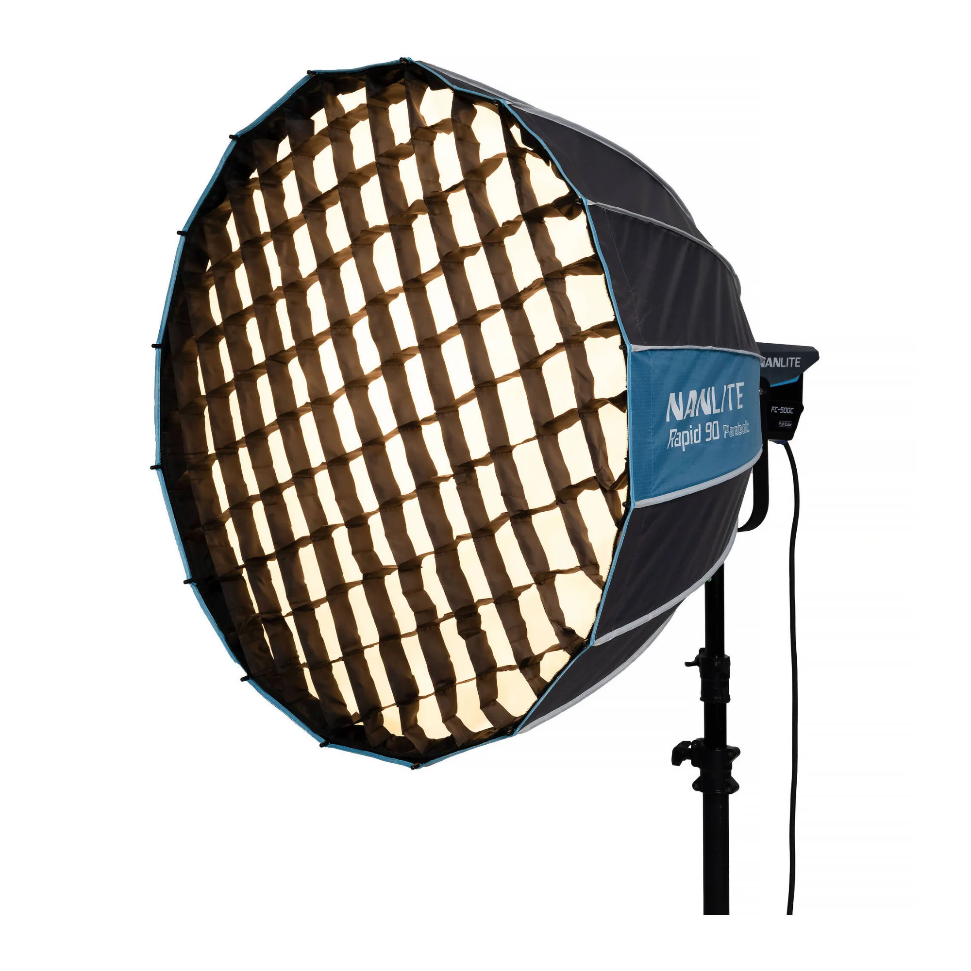 Nanlite FS-300B Bi-Color LED Monolight with Rapid 90 Parabolic Softbox Bundle - Image 6