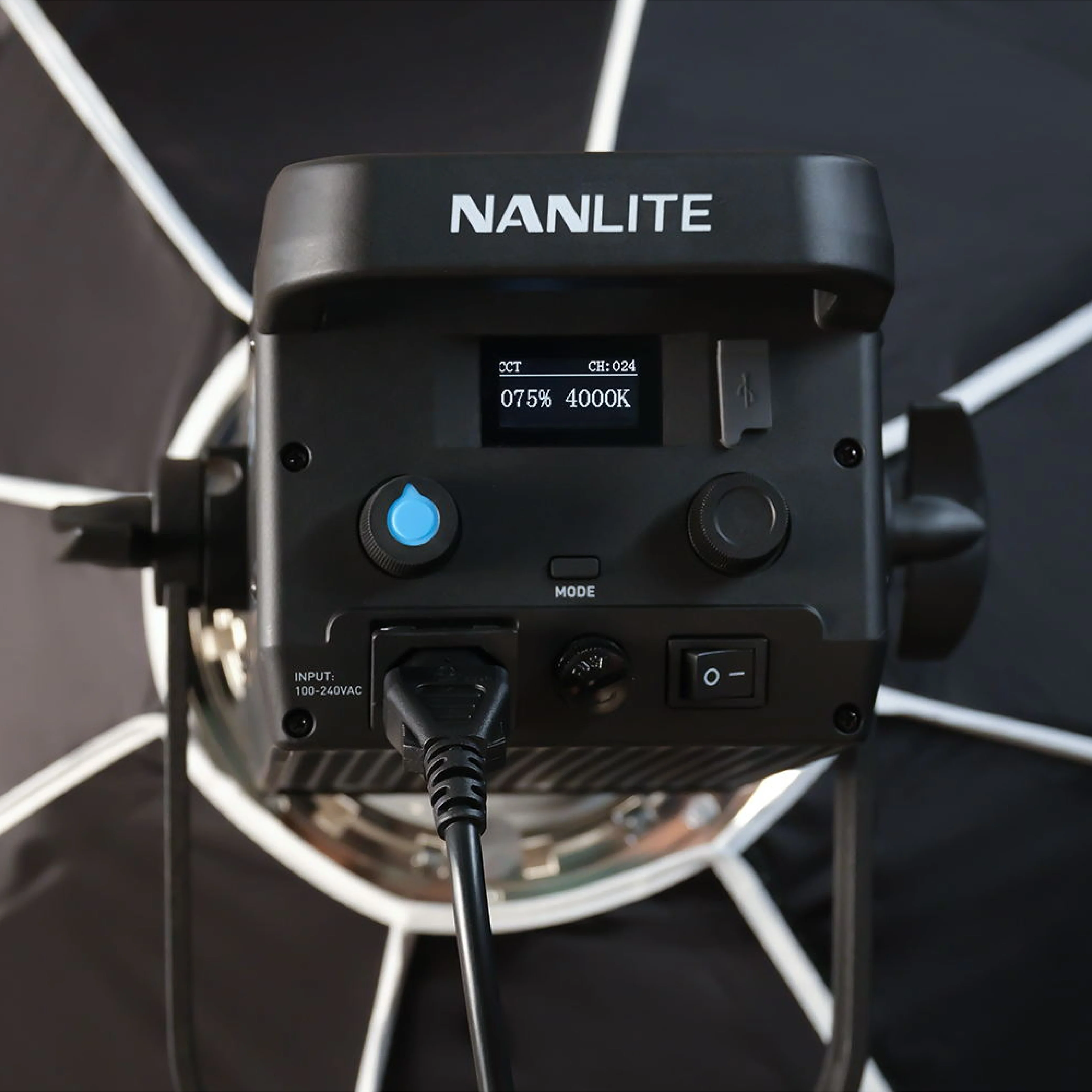 Nanlite FS-300B Bi-Color LED Monolight with 150 Quick-Open Softbox (59in) Bundle - Image 6