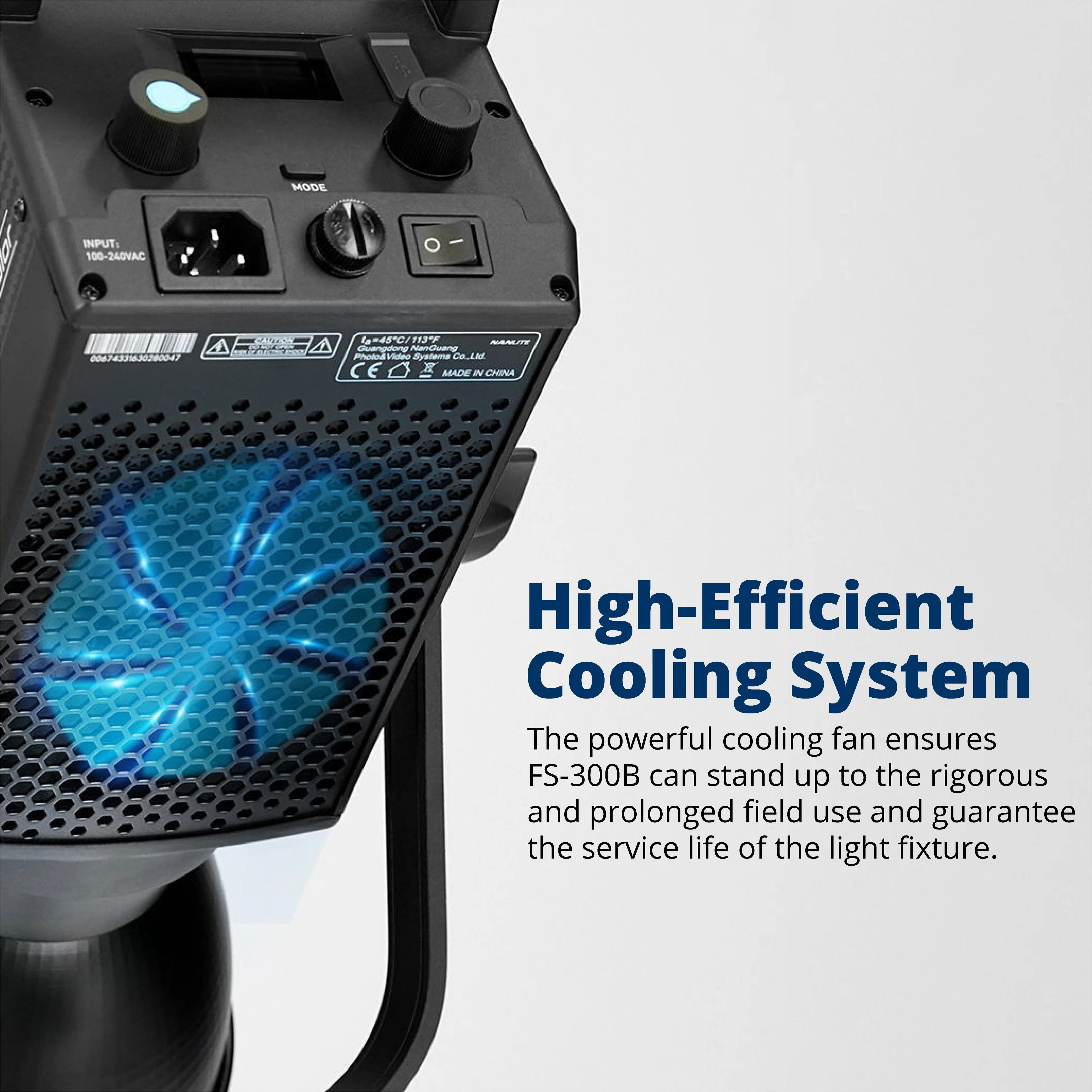 Nanlite FS-300B Bi-Color LED Monolight with 150 Quick-Open Softbox (59in) Bundle - Image 7