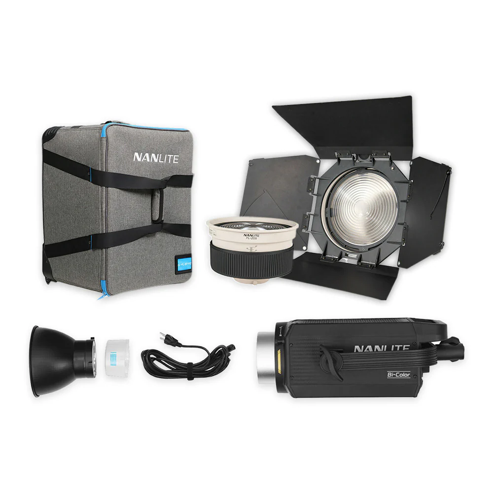 Nanlite FS-300B Bi-Color LED Monolight with Fresnel Lens for Forza 300/500