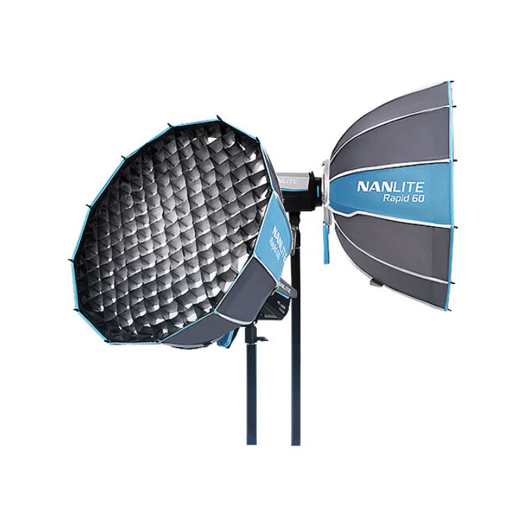 Nanlite FS-150B Bi-Color Studio Spotlight Bundle with Rapid 60 FM Mount Softbox - Image 3