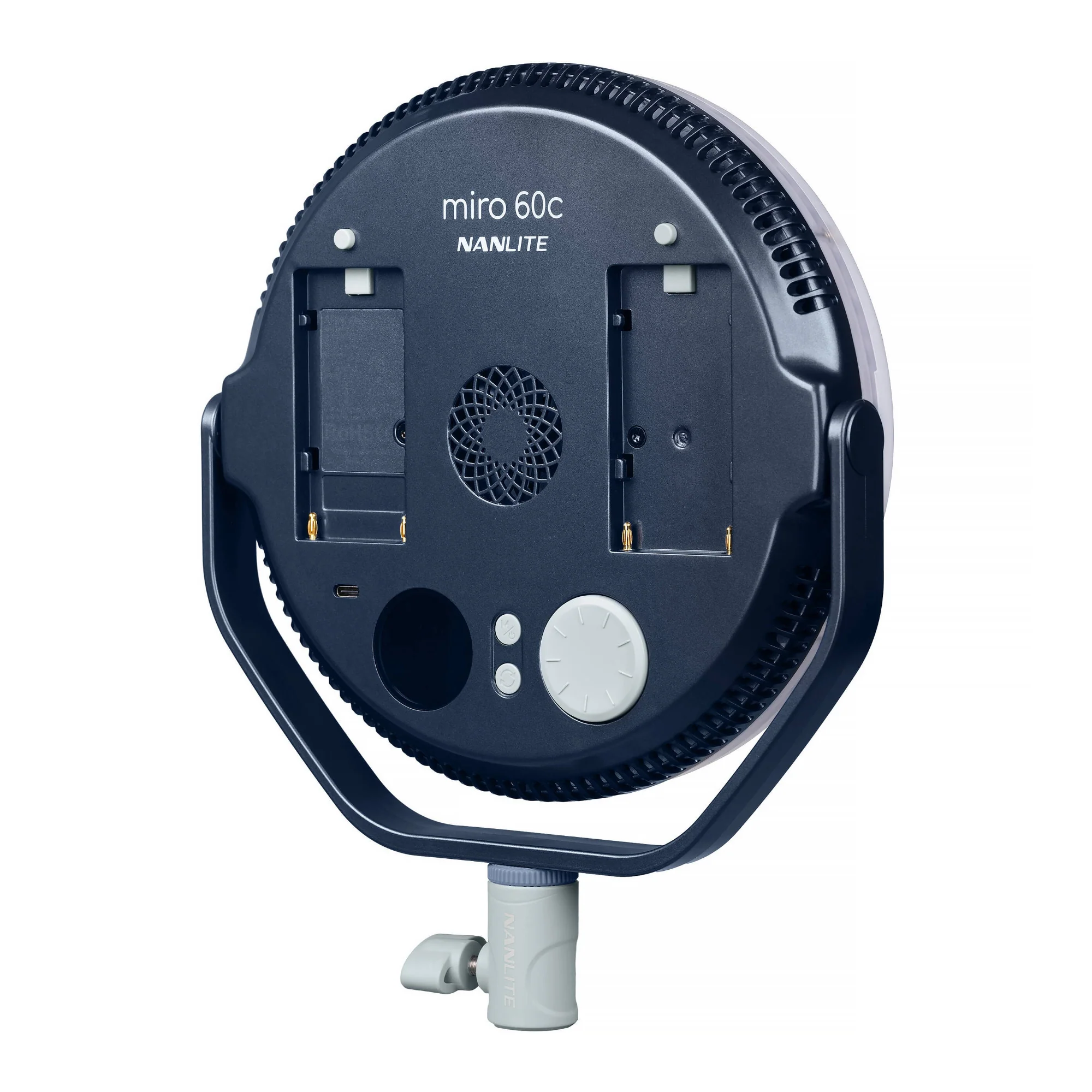 Nanlite miro 60C LED Full-Color Round Panel Light (Midnight Blue) - Image 4