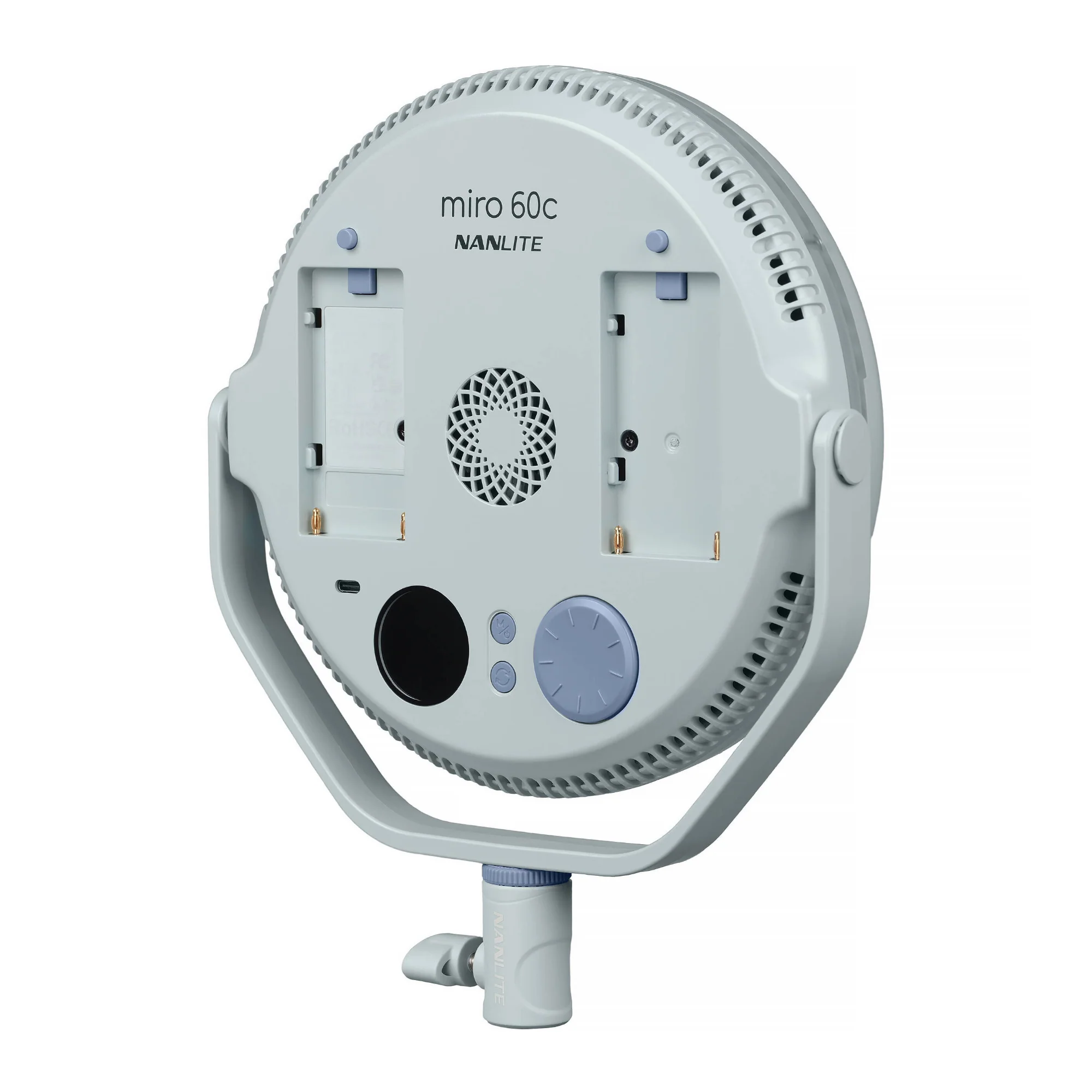 Nanlite miro 60C LED Full-Color Round Panel Light (Mint Blue) - Image 3
