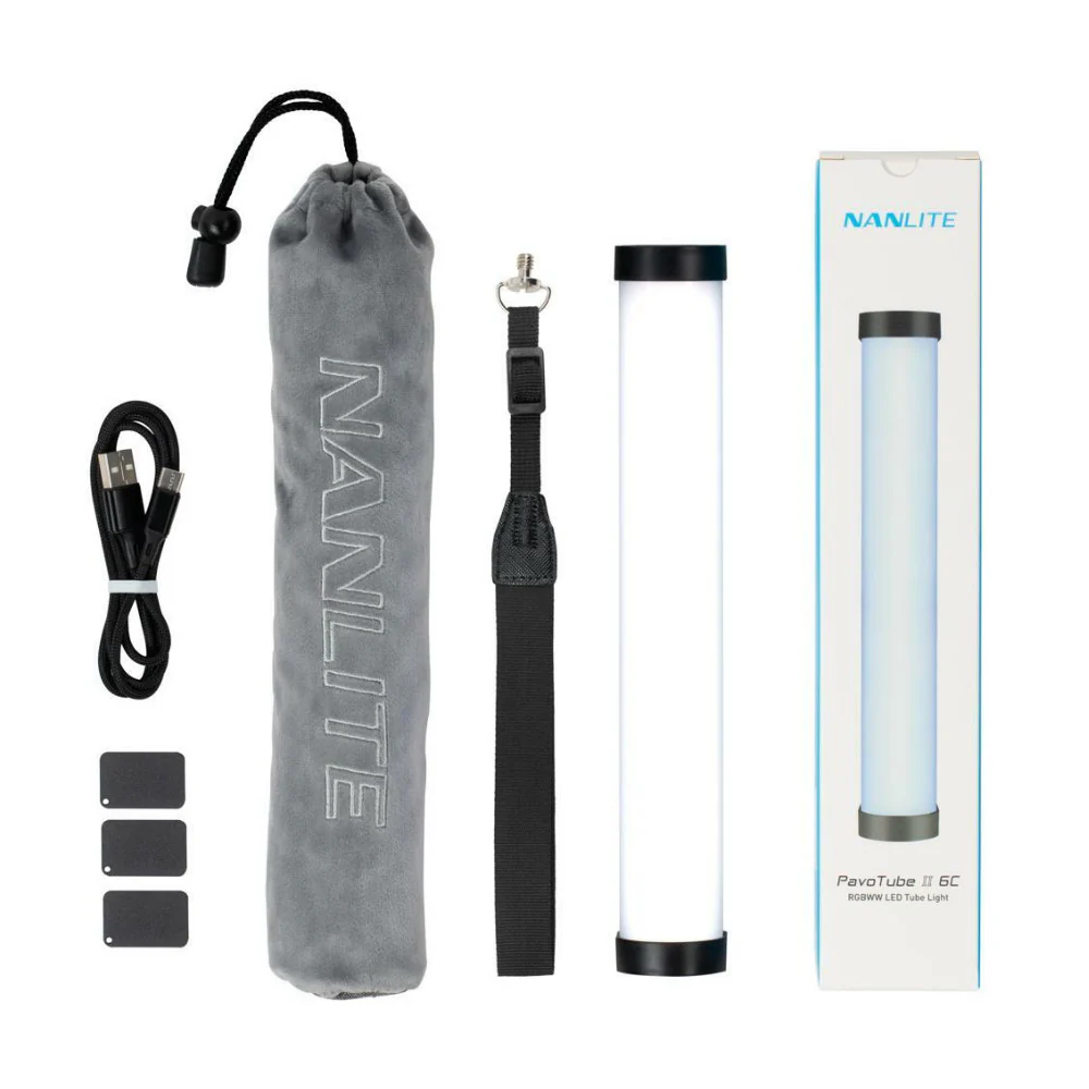 Nanlite PavoTube II 2' 15C RGB LED Tube Light (2-Light Kit) Bundle - Image 2