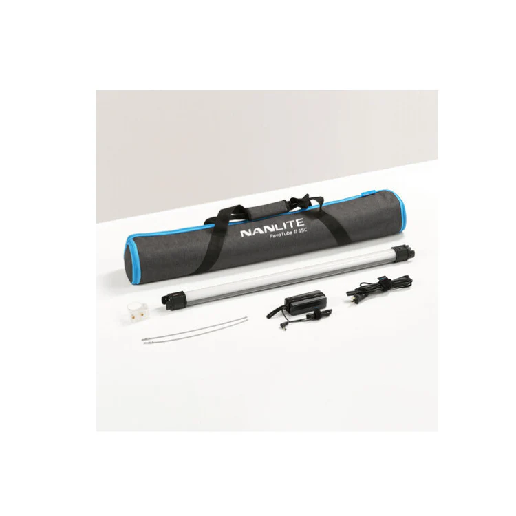 Nanlite PavoTube II 15C 2' RGB LED Tube Light with Battery and AC Power Bundle - Image 2