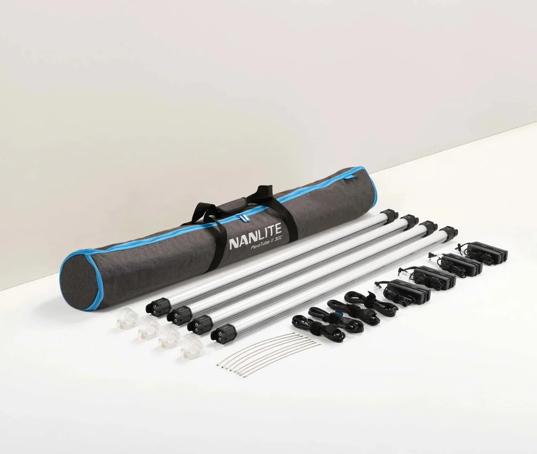 Nanlite PavoTube II 30C 4-Foot LED Tube 4-Light Kit with (4-Pack) Floor Stand - Image 9