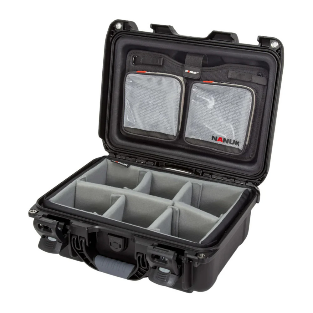 Nanuk 915 Pro IP67 Rated Impact-Resistant Hard Case with Soft Grip and Ergonomic Handle (Black)