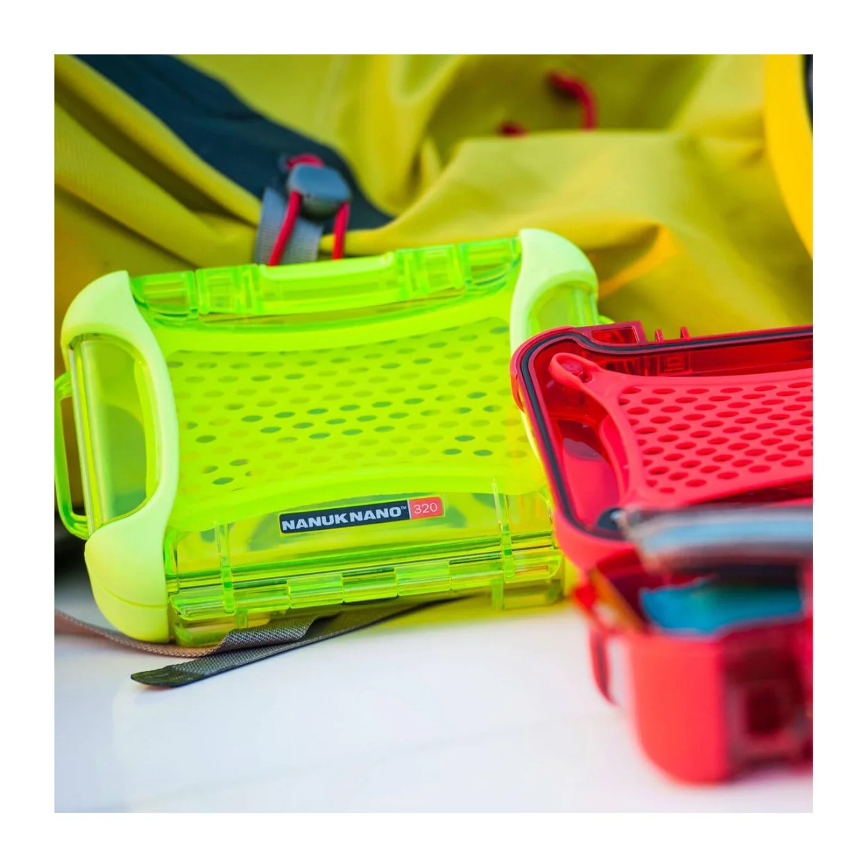 NANUK 320 Nano Series Medium Waterproof Polycarbonate Hard Case (Lime) - Image 3