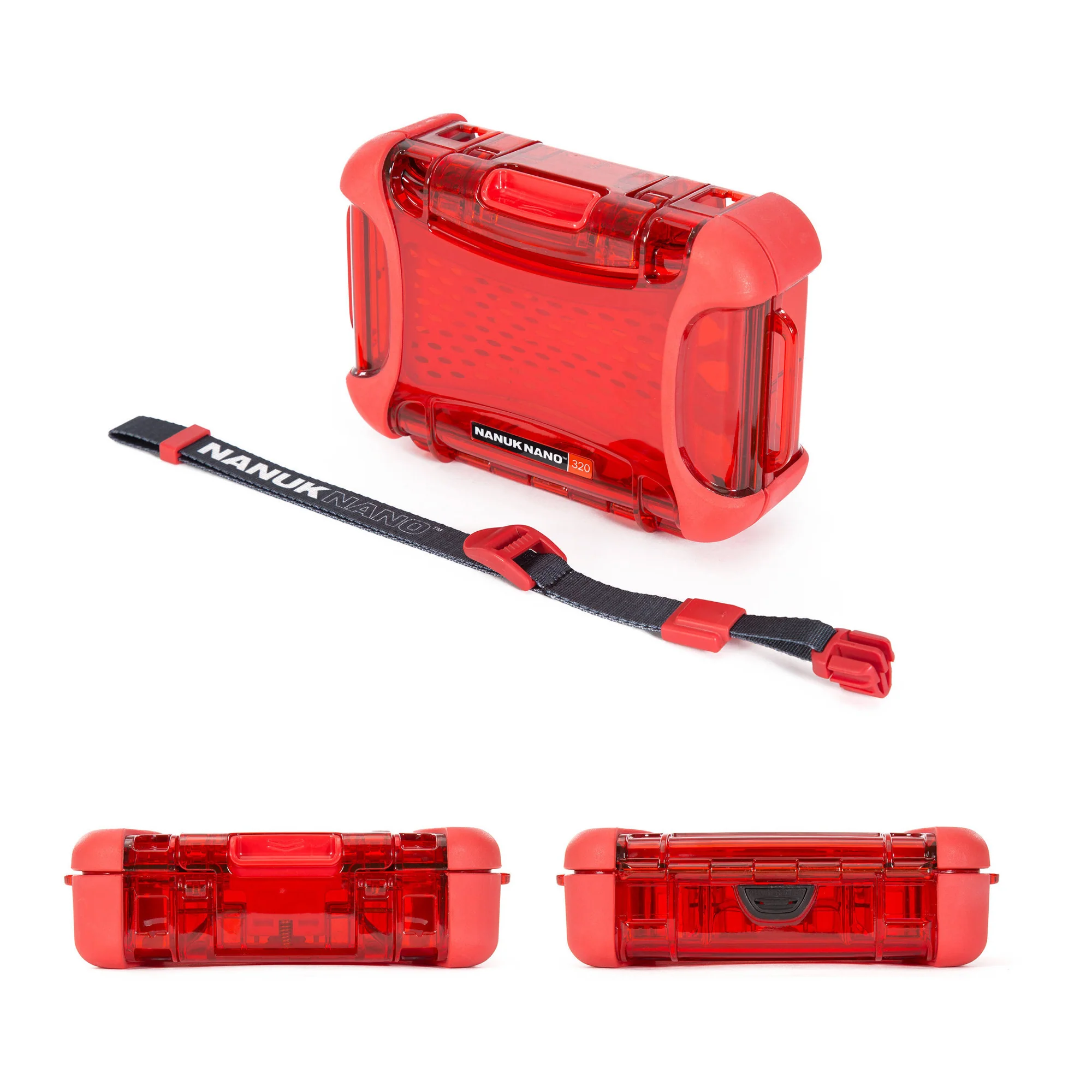 NANUK 320 Nano Series Medium Waterproof Polycarbonate Hard Case (Red) - Image 2