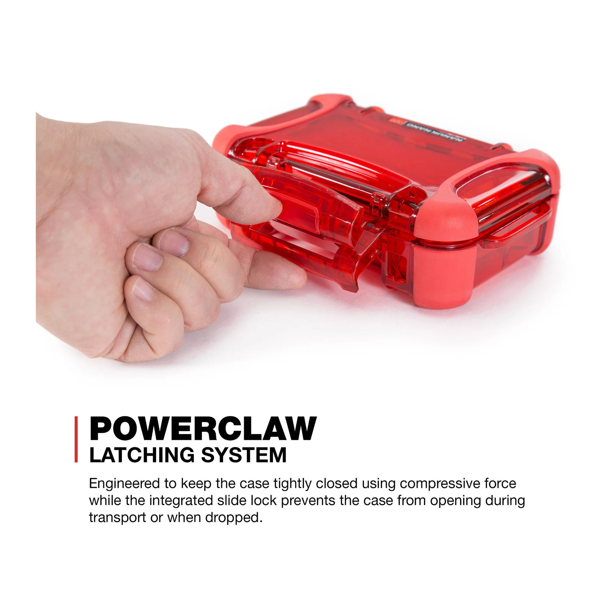 NANUK 320 Nano Series Medium Waterproof Polycarbonate Hard Case (Red) - Image 3