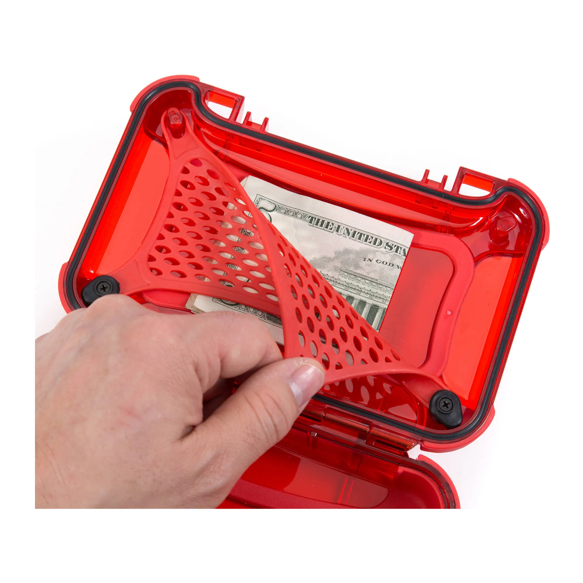 NANUK 320 Nano Series Medium Waterproof Polycarbonate Hard Case (Red) - Image 5
