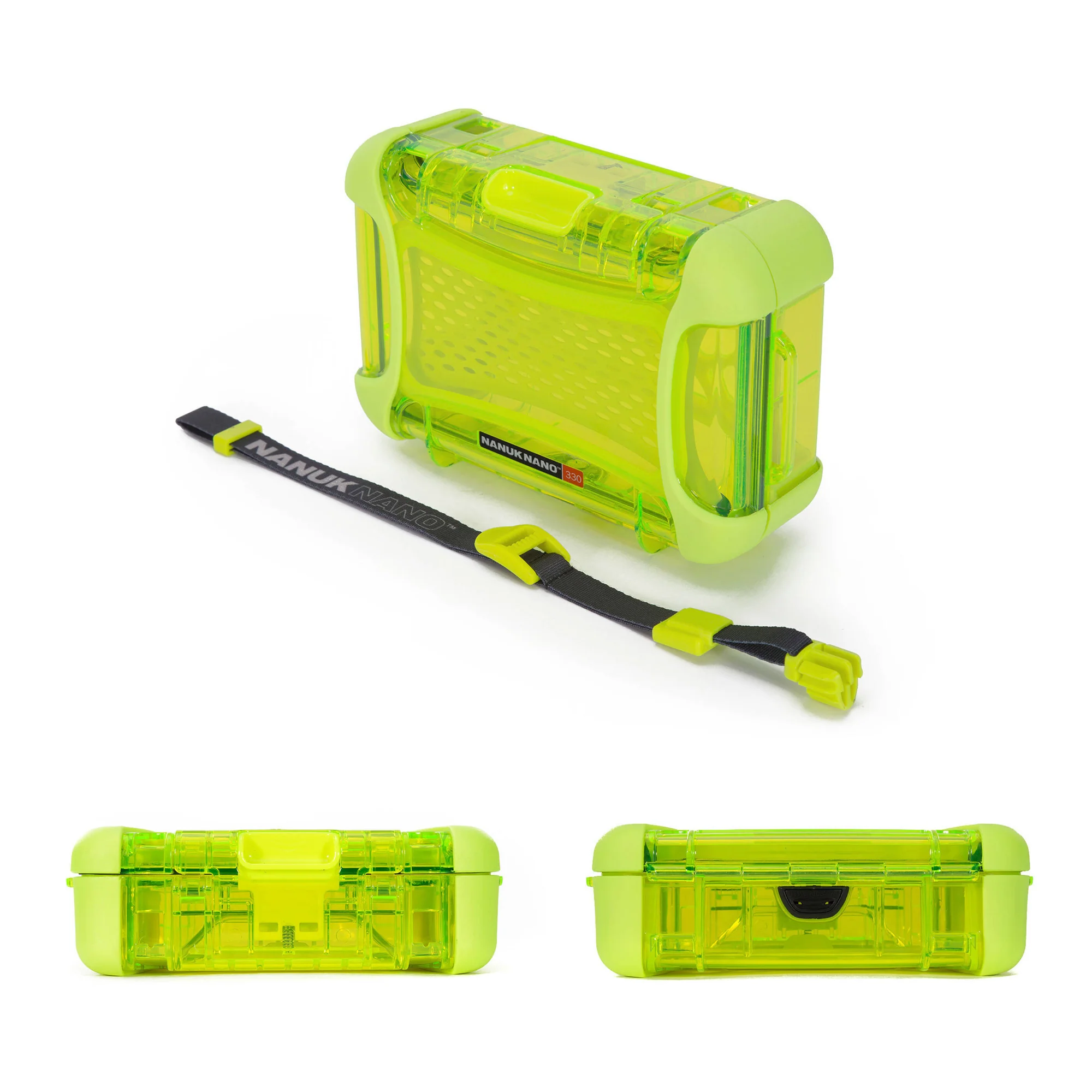 NANUK 330 Nano Series Waterproof Large Hard Case (Lime) - Image 2