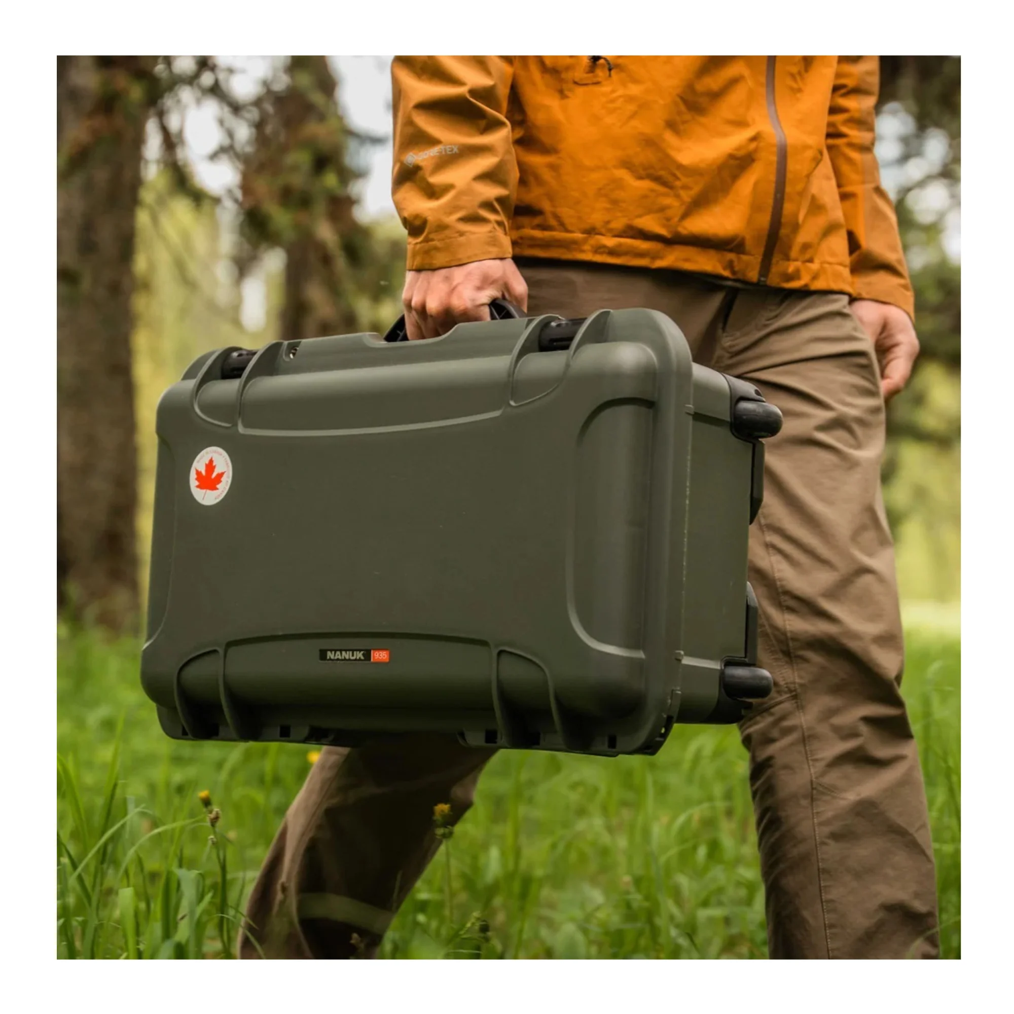 Nanuk 935 Pro Waterproof Hard Case with Lid Organizer and Wheels (Olive) - Image 4
