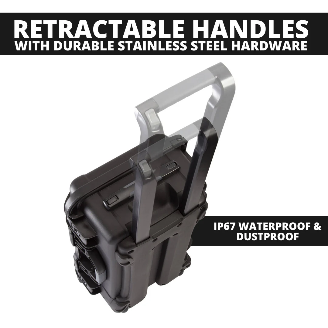 Nanuk 935 Waterproof Wheeled Hard Case with Foam and Lid Organizer (Graphite) - Image 4