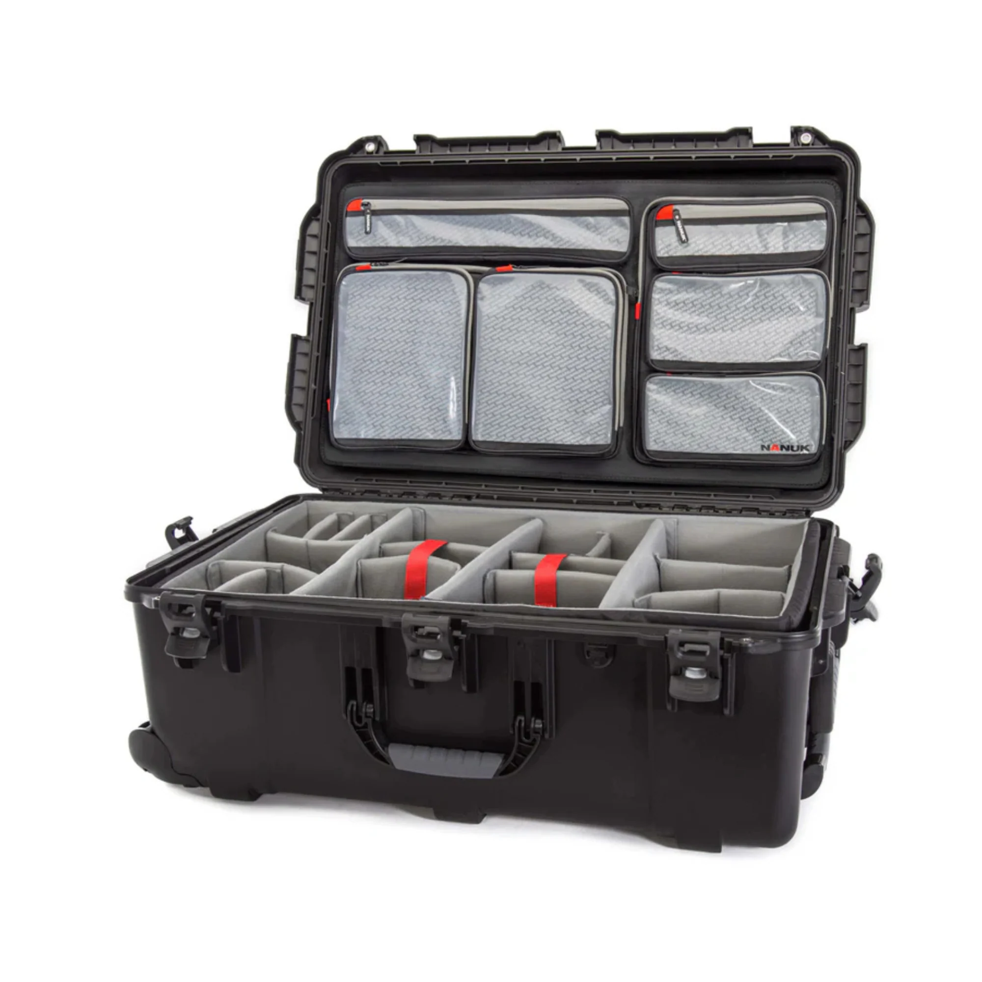 Nanuk 963 Pro Photo Kit Wheeled Hard Case With Padded Divider and Lid Organizer