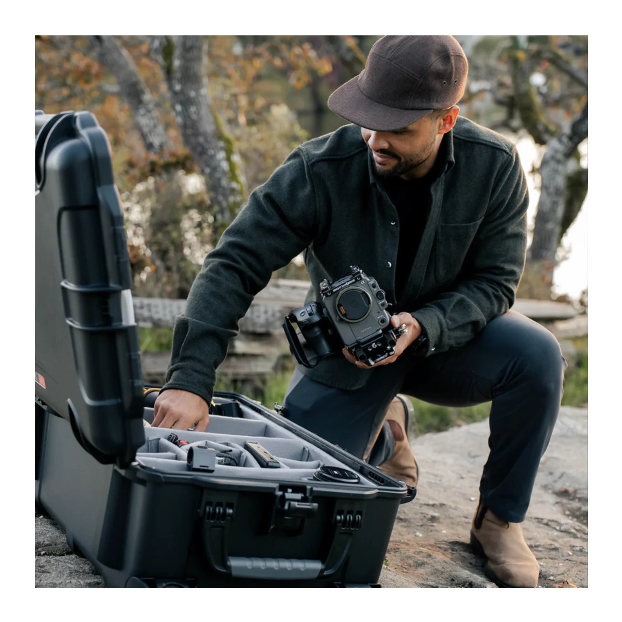 Nanuk 963 Pro Photo Kit Wheeled Hard Case With Padded Divider and Lid Organizer - Image 3