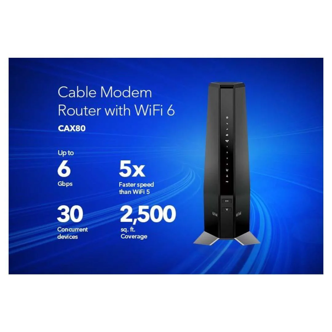 NETGEAR Nighthawk Cable Modem with Built-in Wi-Fi 6 Router and Multi-Gig Experience - Image 5