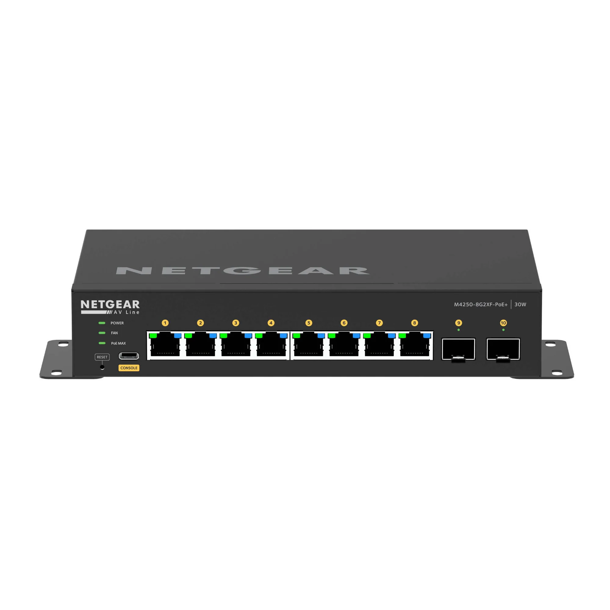 Netgear AV Line M4250 GSM4210PX 8-Port Gigabit PoE+ Compliant Managed AV Switch - Image 2
